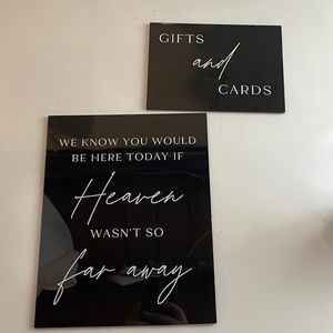 Wedding sign set